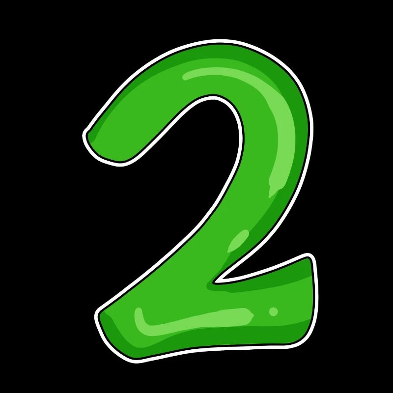 Numéro 2 vert