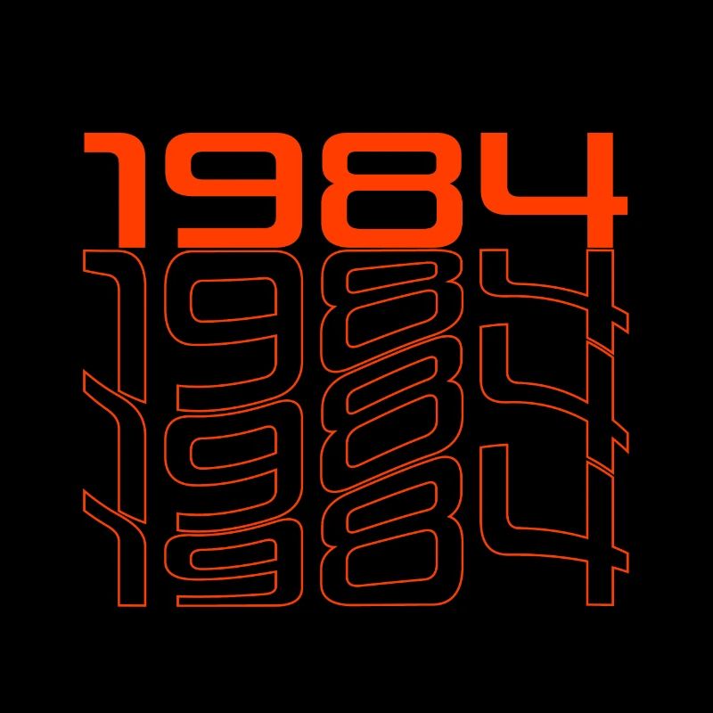 Neon 1984 Retro Line Design