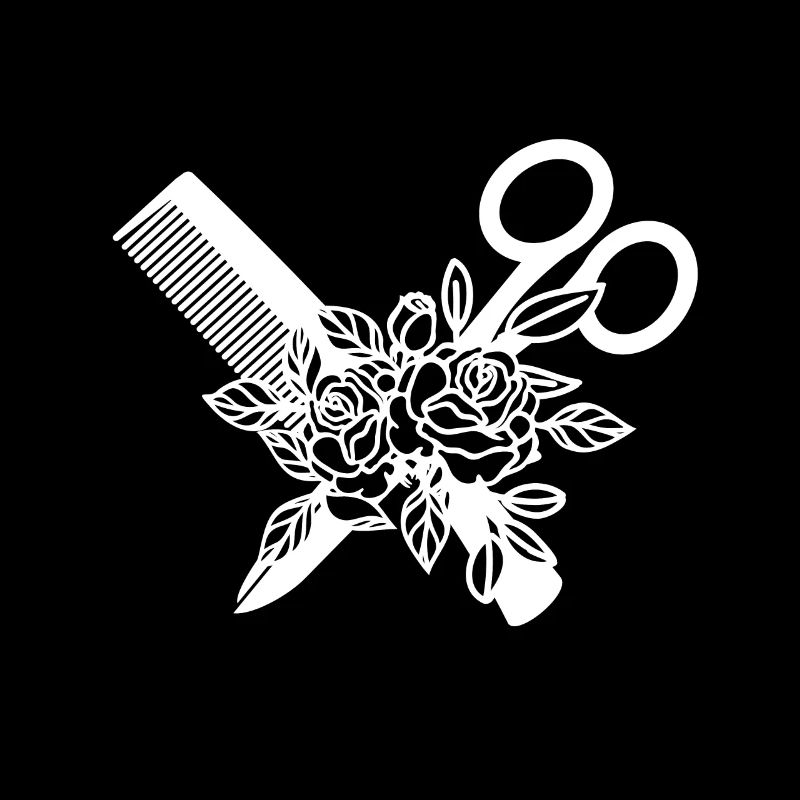 Peigne et ciseaux de coiffure