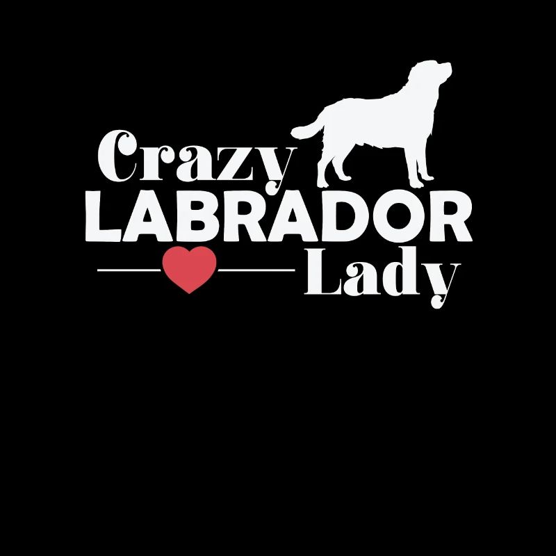 verrückte Labrador Hunde Lady