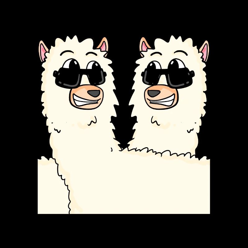 Funny alpacas
