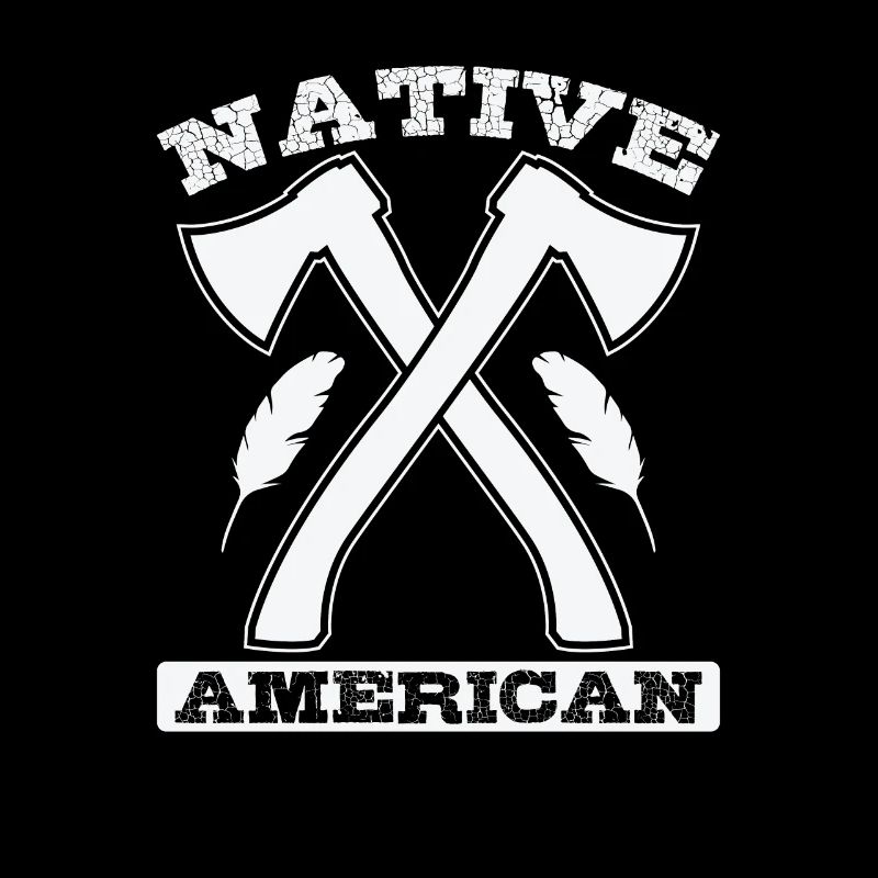 Indianer Native American Axt und Federn
