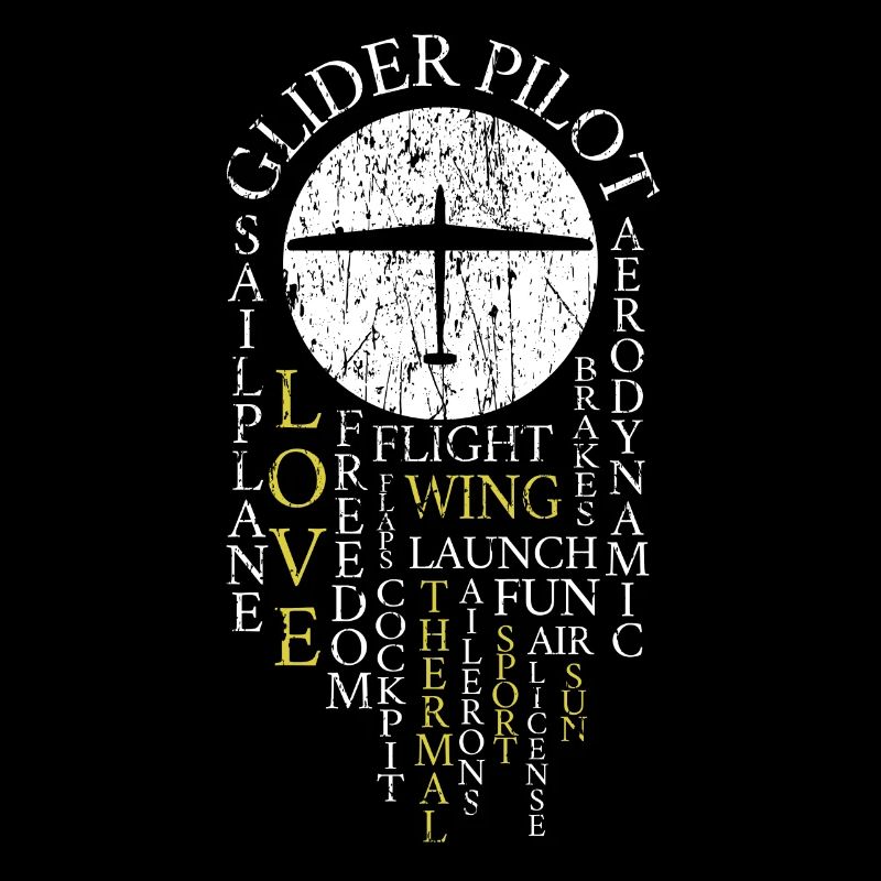 Glider Pilot Retro Gliding Definition Sailing