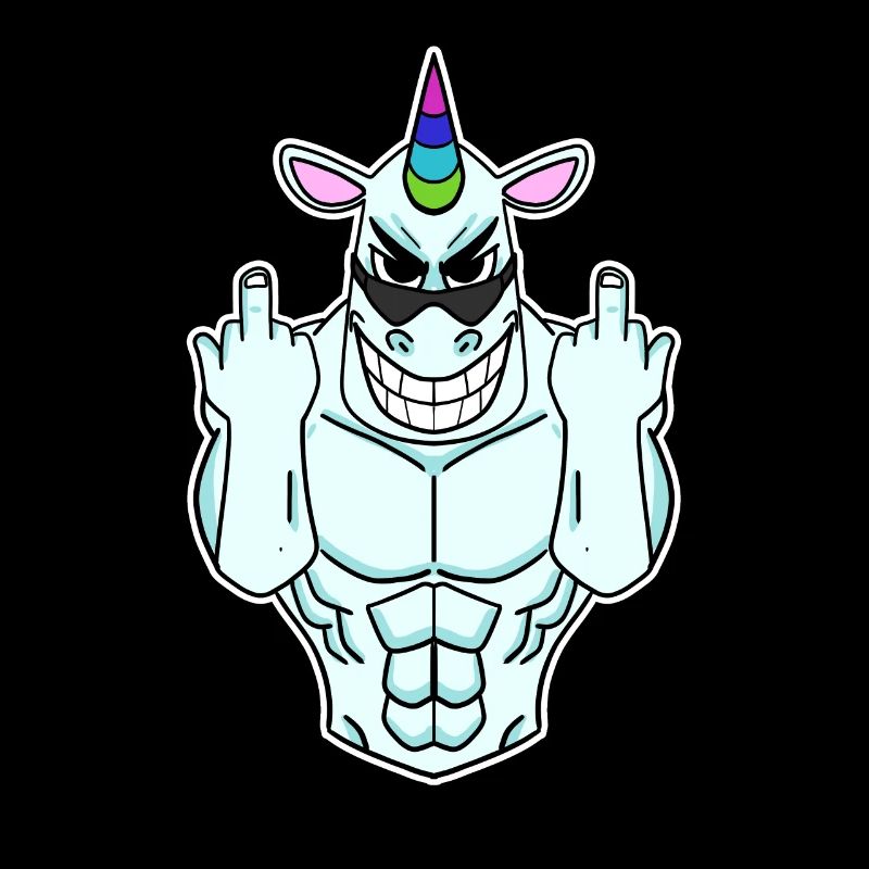 Einhorn Mittelfinger