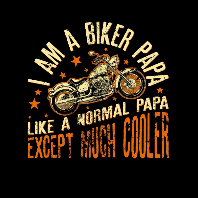 I Am A Biker Papa design Gift for Grandpa