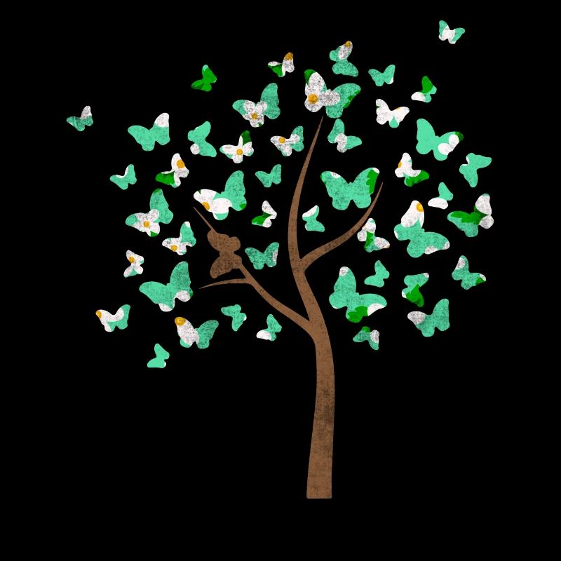 Papillon arbre avec des noeuds