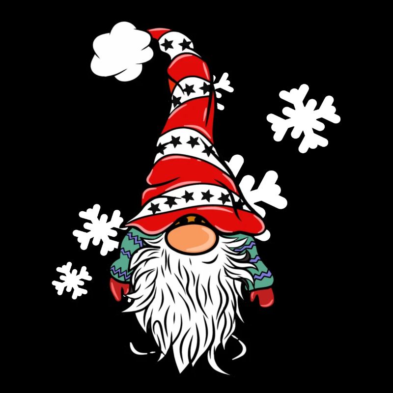 Weihnachts Wichtel mit Schneeflocken