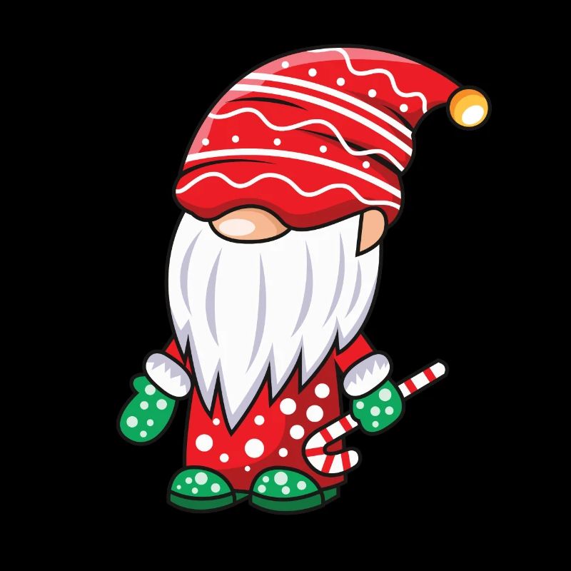 Gnome with candy cane