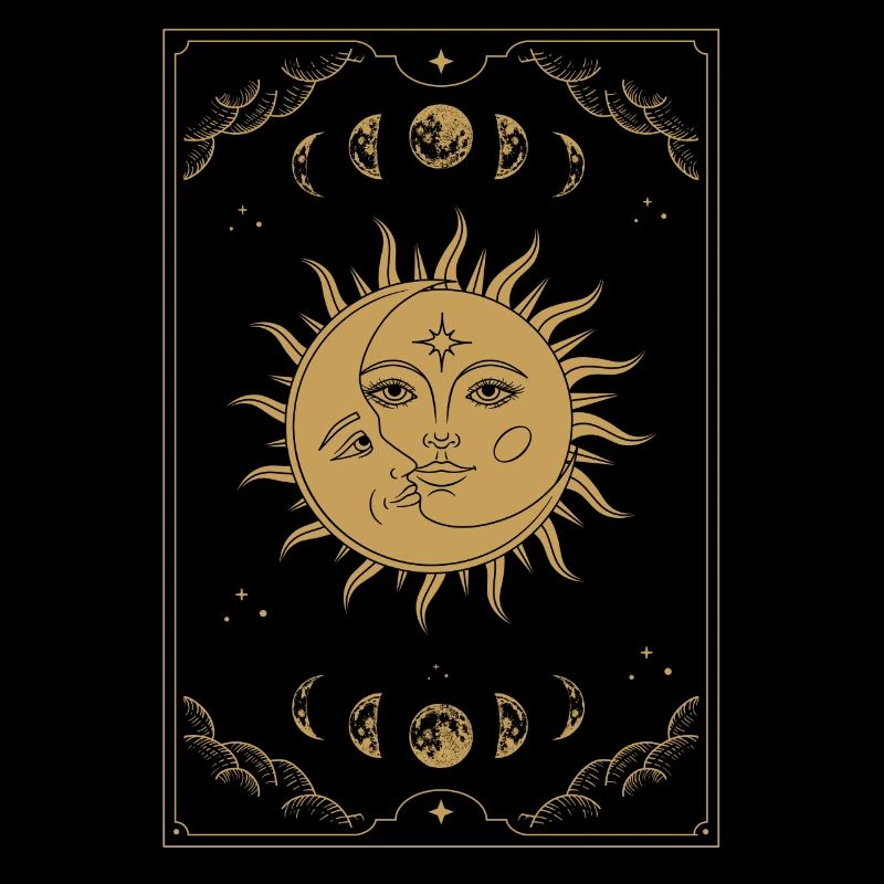 Aesthetic Tarot Sun Witch Sun Moon