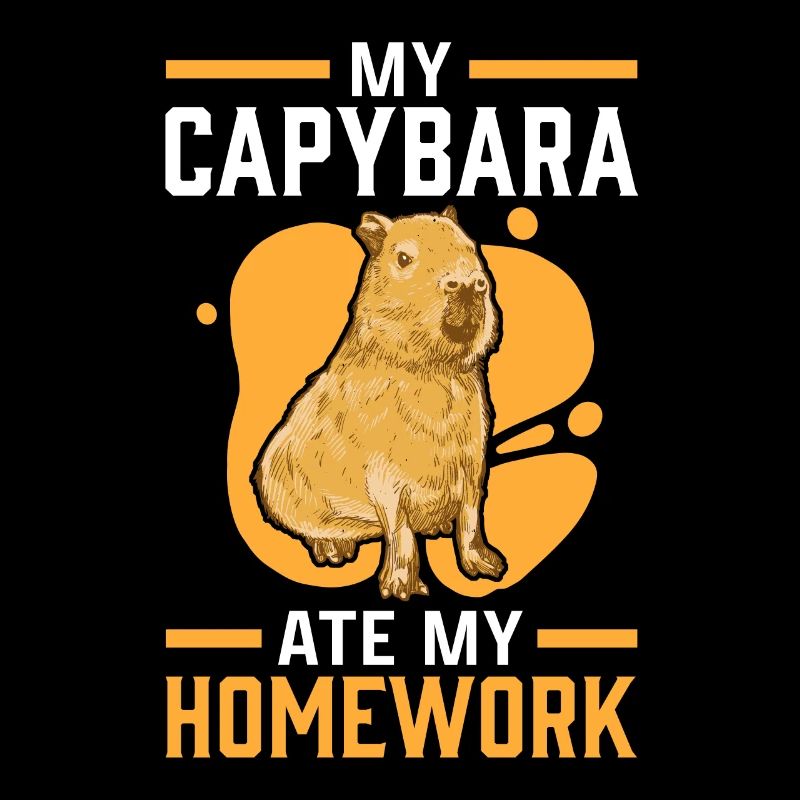 Capybara homework eaten capybara