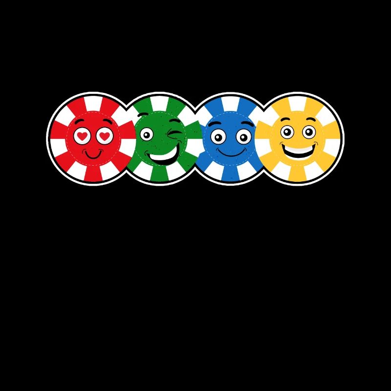 Pokerspieler Pokerchips Gesicht Poker