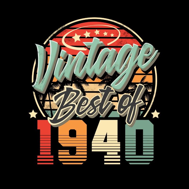 1940 Geburtsjahr Vintage Geburtstag