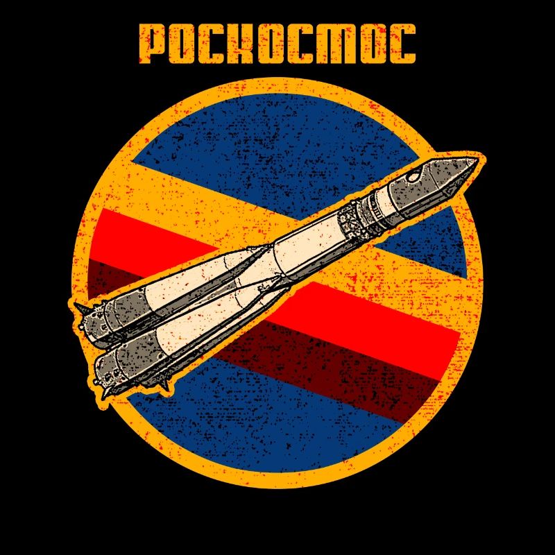 Roscosmos Russia Space Retro