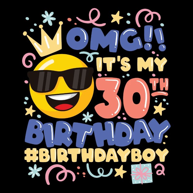 Omg! c’est mon 30e anniversaire Boy Emoticon