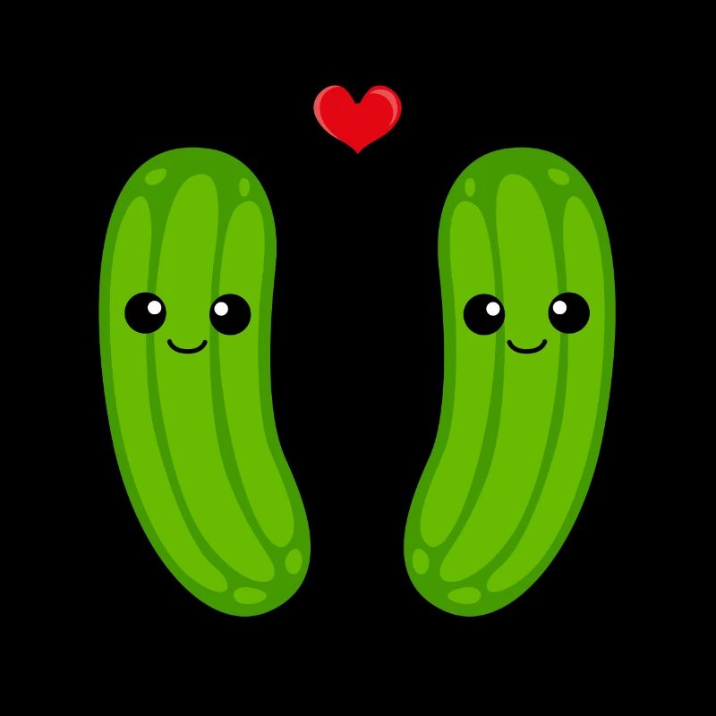 Gurke Paar Liebe Comic