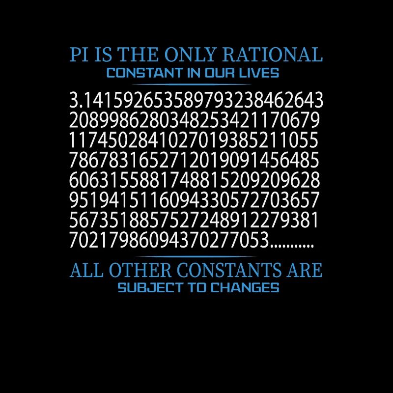 Pi Is The Only Rational Constant Other Change