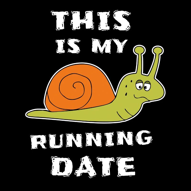 Langsame Schnecke Läufer Joggen