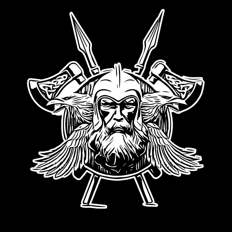 Odin Raben Wikinger Äxte