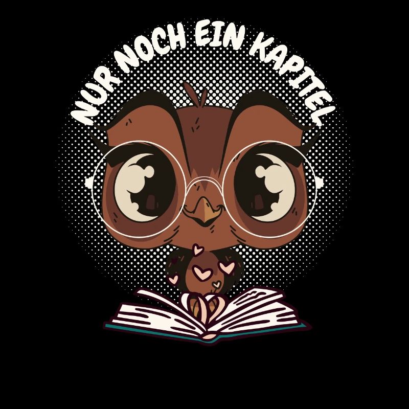 Süße Eule Buch "Nur noch ein Kapitel"