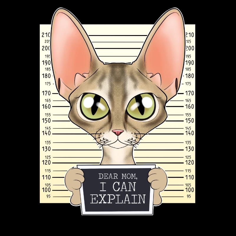Devon Rex Cat Mom - Dear Mom I Can Explain