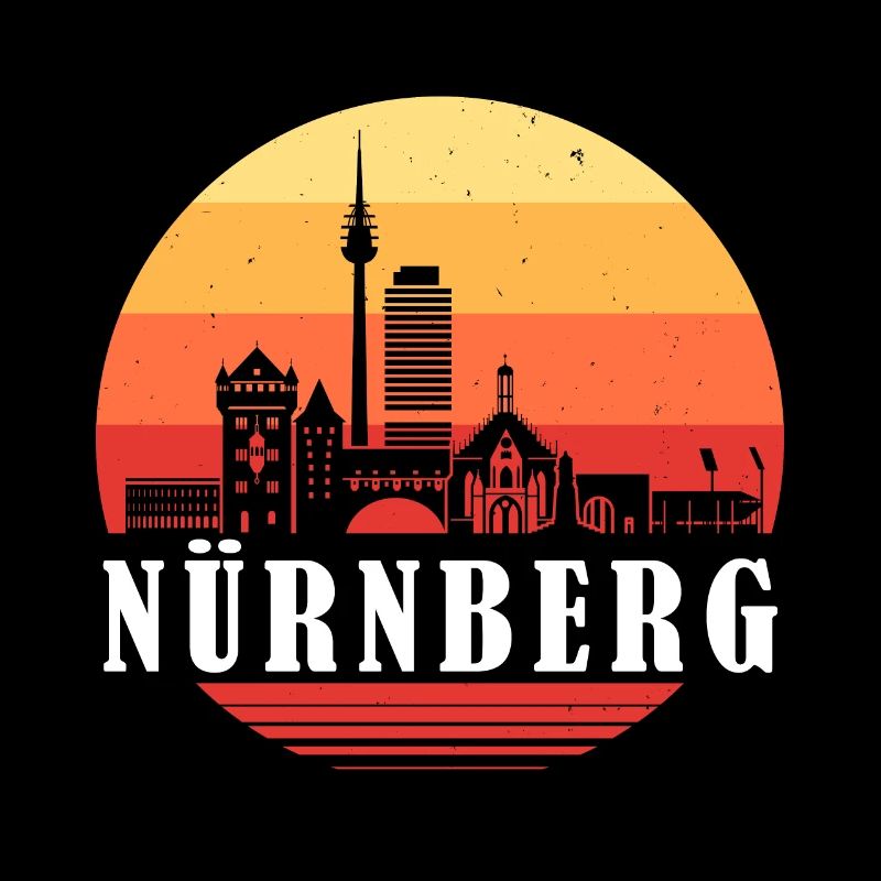 Nürnberg Retro Skyline