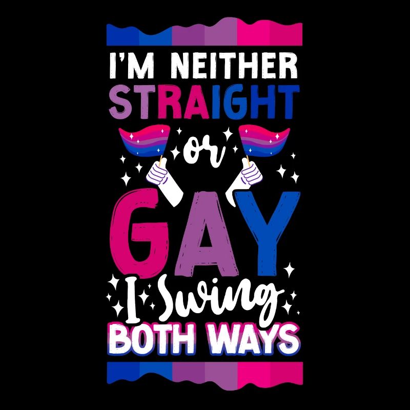 Bisexual Bi Pride Flag I'M Neither
