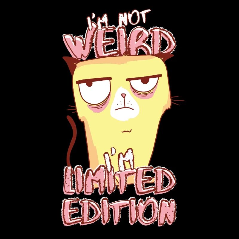 Genervte Cartoon Katze - Limited Edition - Spruch
