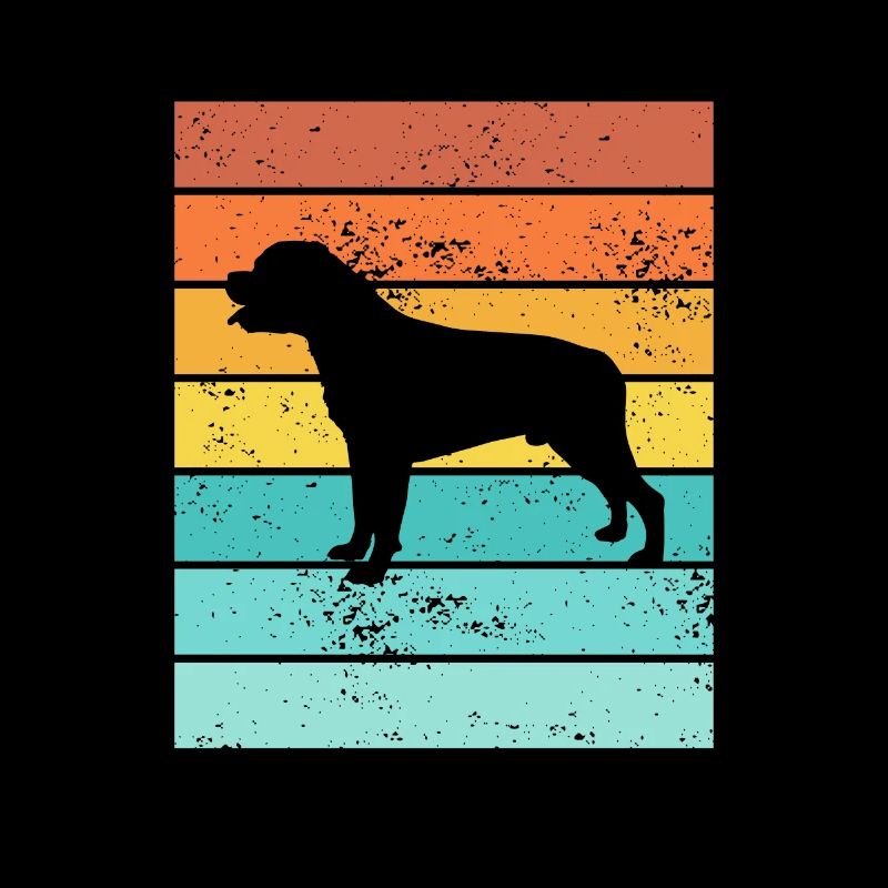 Rottweiler dog lover Retro vintage Gift idea