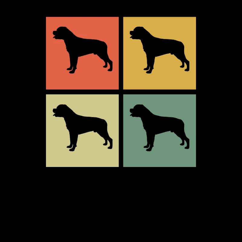 Rottweiler dog lover Retro vintage Gift idea