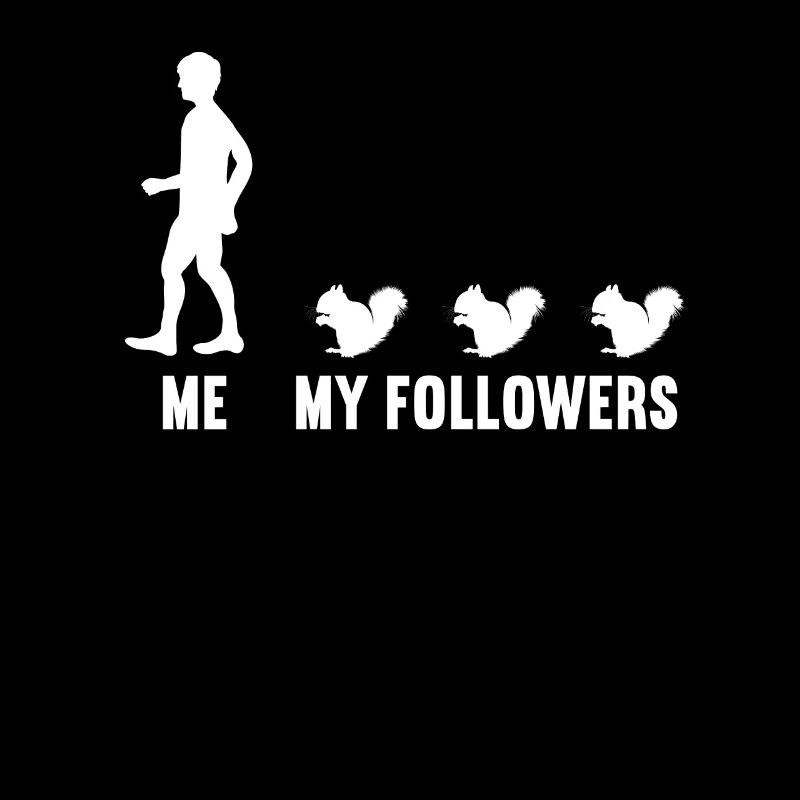 Moi et mes disciples hommes écureuils