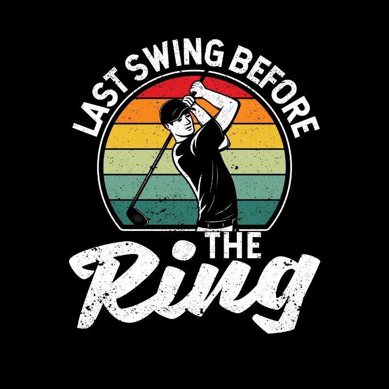 Fan Golfer Golfer Dernier coup devant le ring