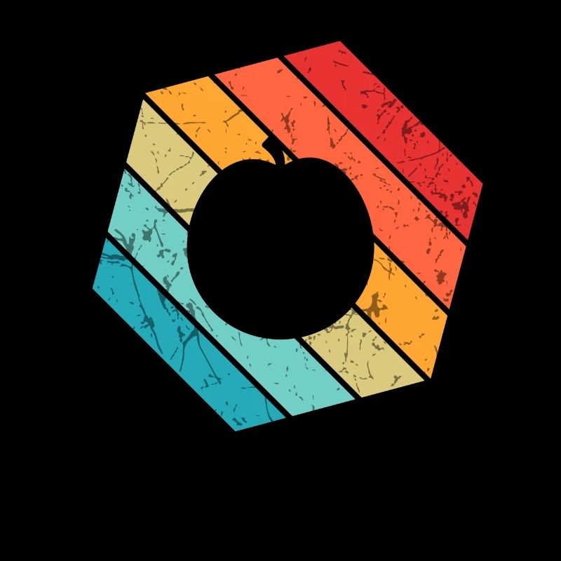 Apricot Fruit Lover Retro Veggie Diet Gift idea