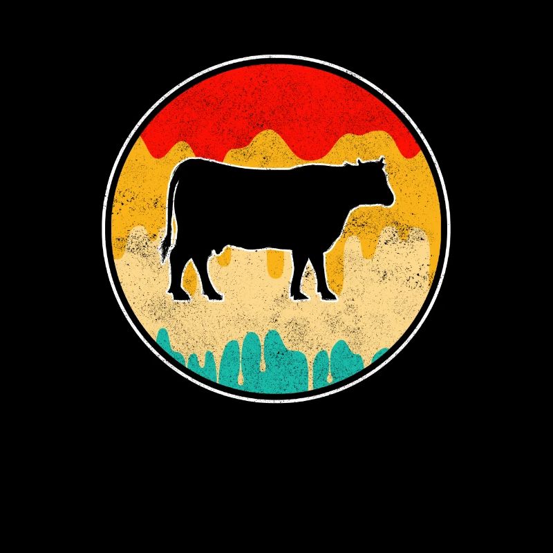 Cow Beef Retro