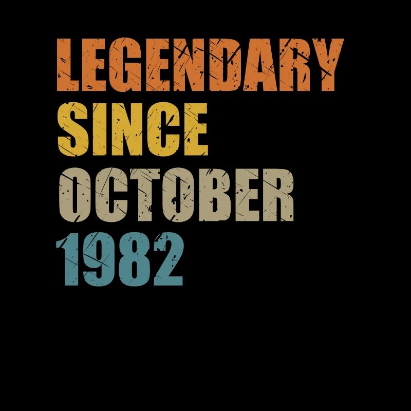 Né en octobre 1982 40 ans 40s 40e anniversaire