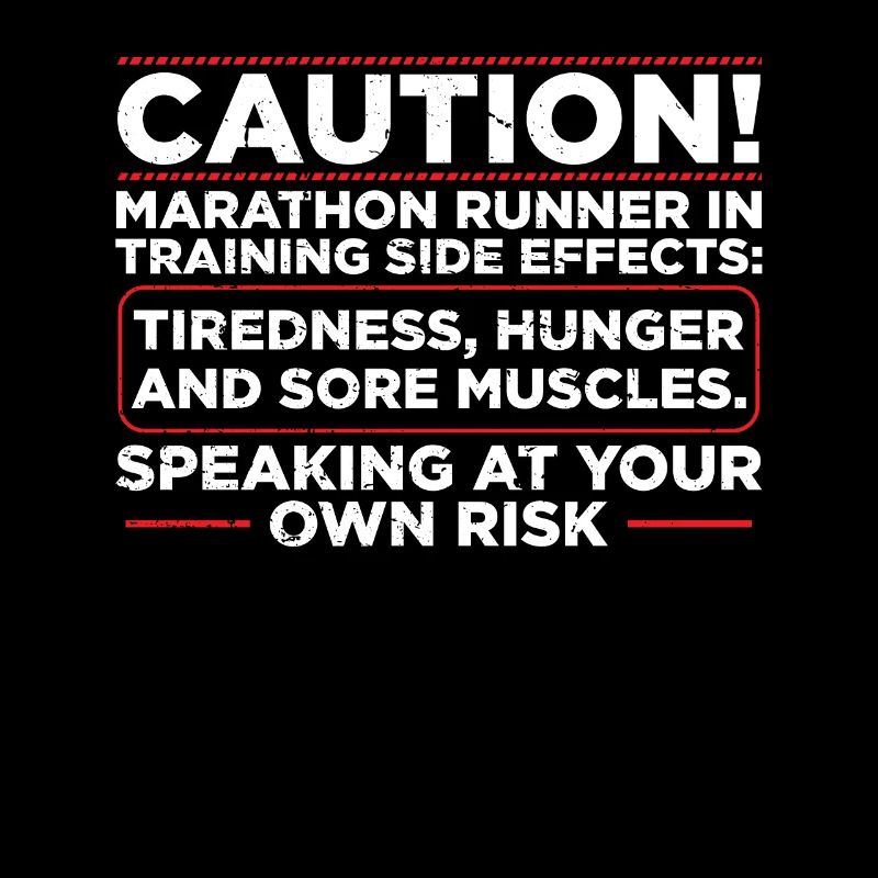 Prudence! Marathonien en formation Coureur