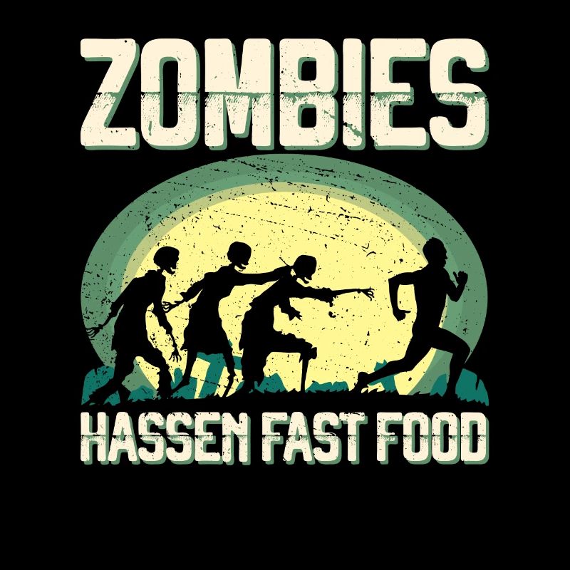Zombie Hate Fast Food Runner Marathon Vêtements