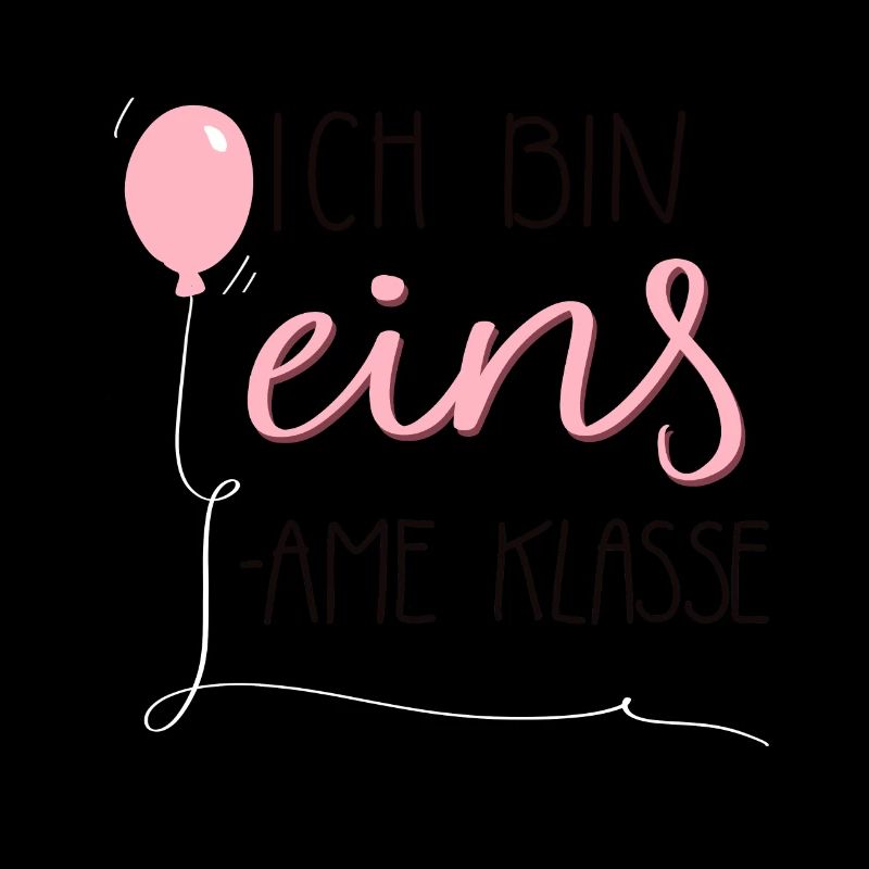 Ich bin eins - einsame klasse pink 1. Geburtstag