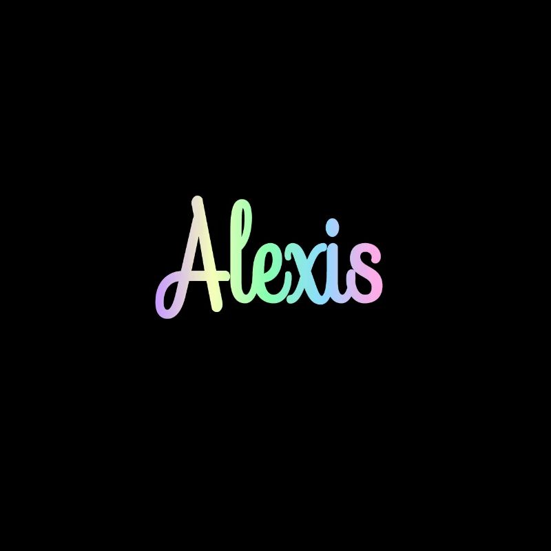 ALEXIS Rainbow Minimalist Cursive
