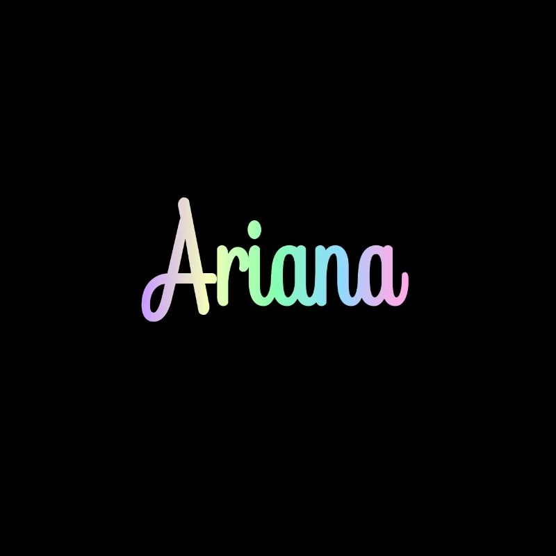 ARIANA Rainbow Minimalist Cursive