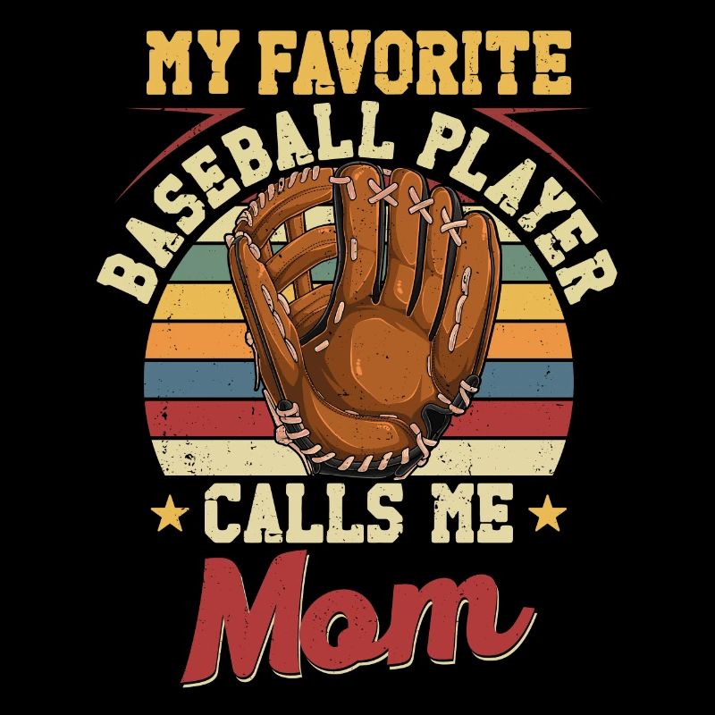 Fan de baseball Maman Mère Vintage