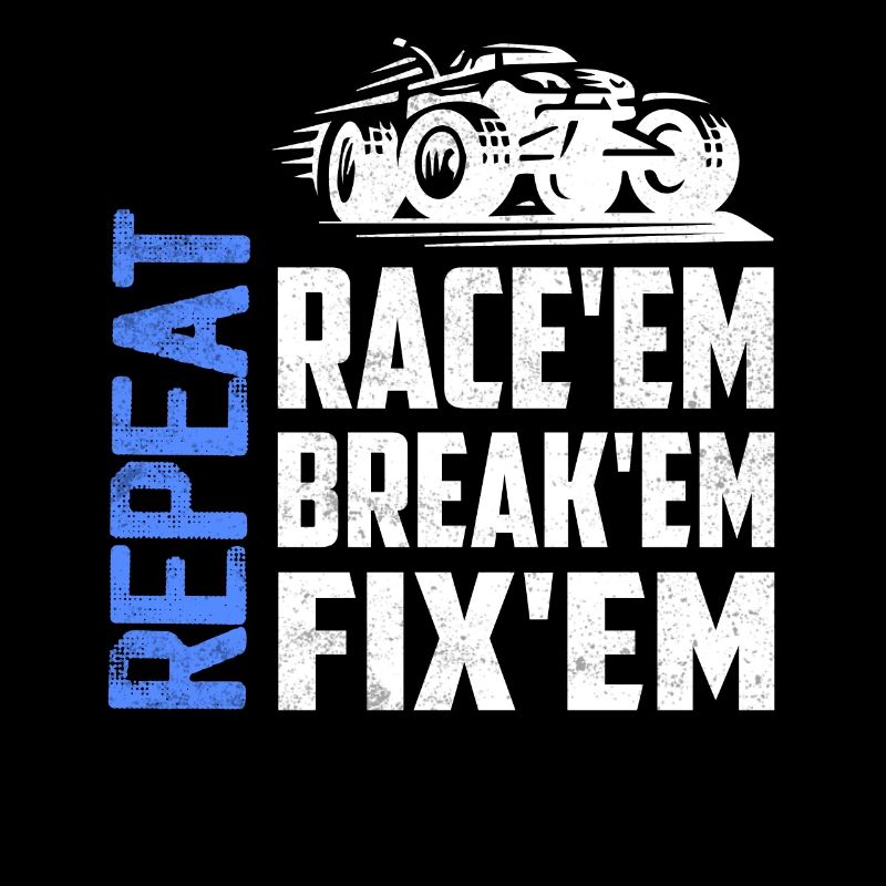 Race'em Break'em Fix'em Repeat Model Car Remote C
