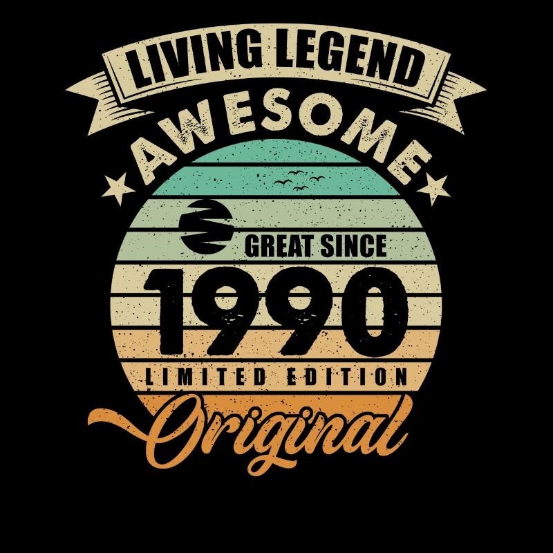 1990 Geburtstag Retro Orginal