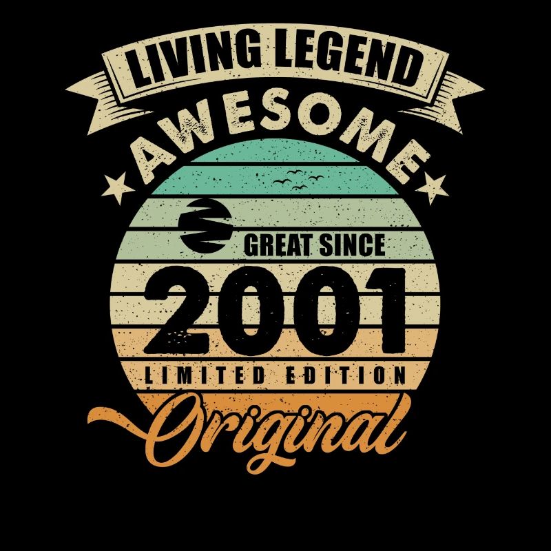 2001 Geburtstag Retro Orginal