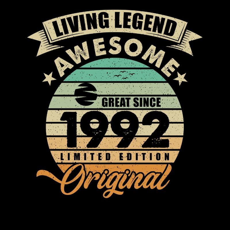 1992 Geburtstag Retro Orginal