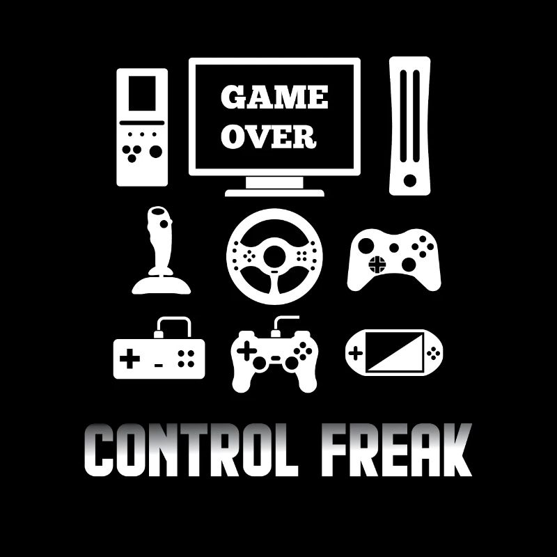 Control Freak Video Game Player Gaming Gamer Pc Co