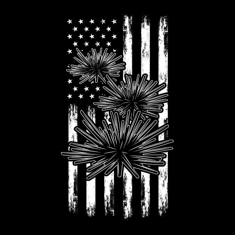 Oursins Drapeau américain Drapeau américain Oursins