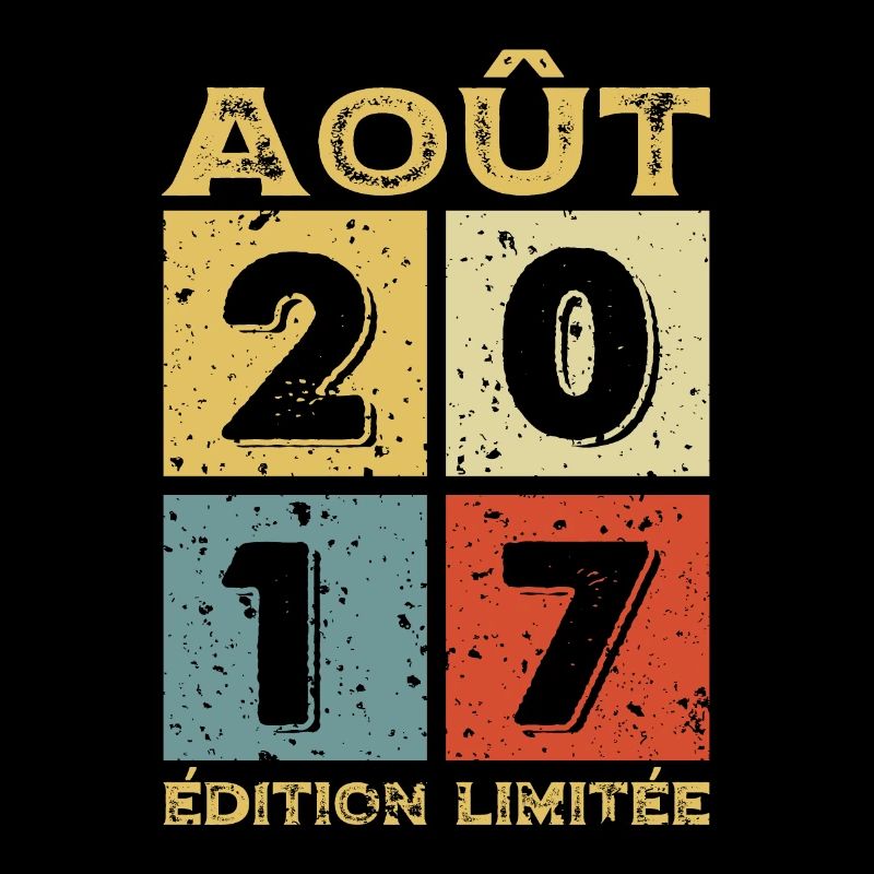 Août 2017 Original Idée Cadeau Anniversaire