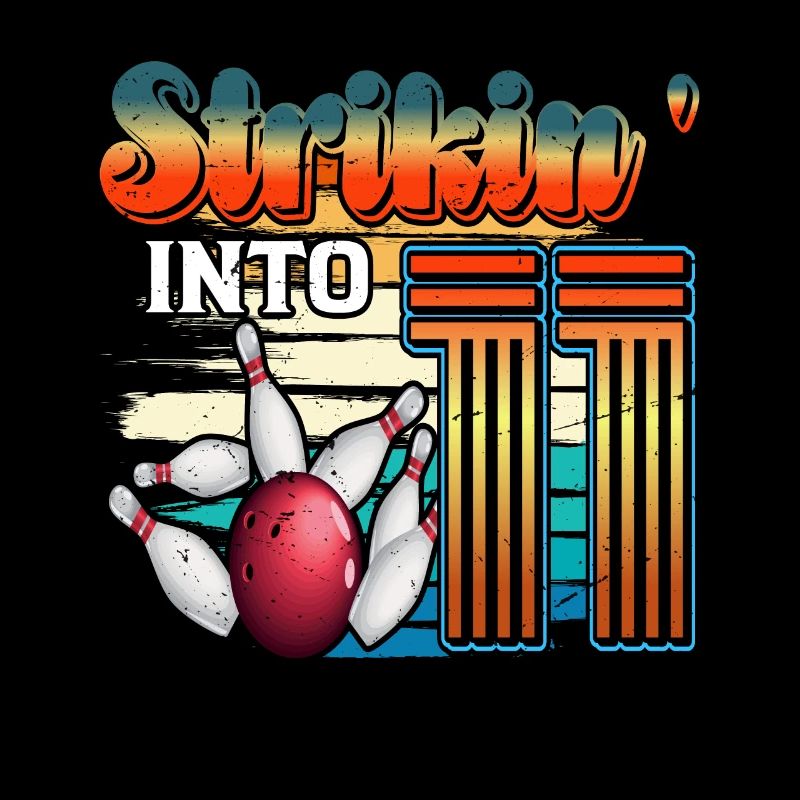 Strikin' Into 11 Bowling Bowler 11e anniversaire