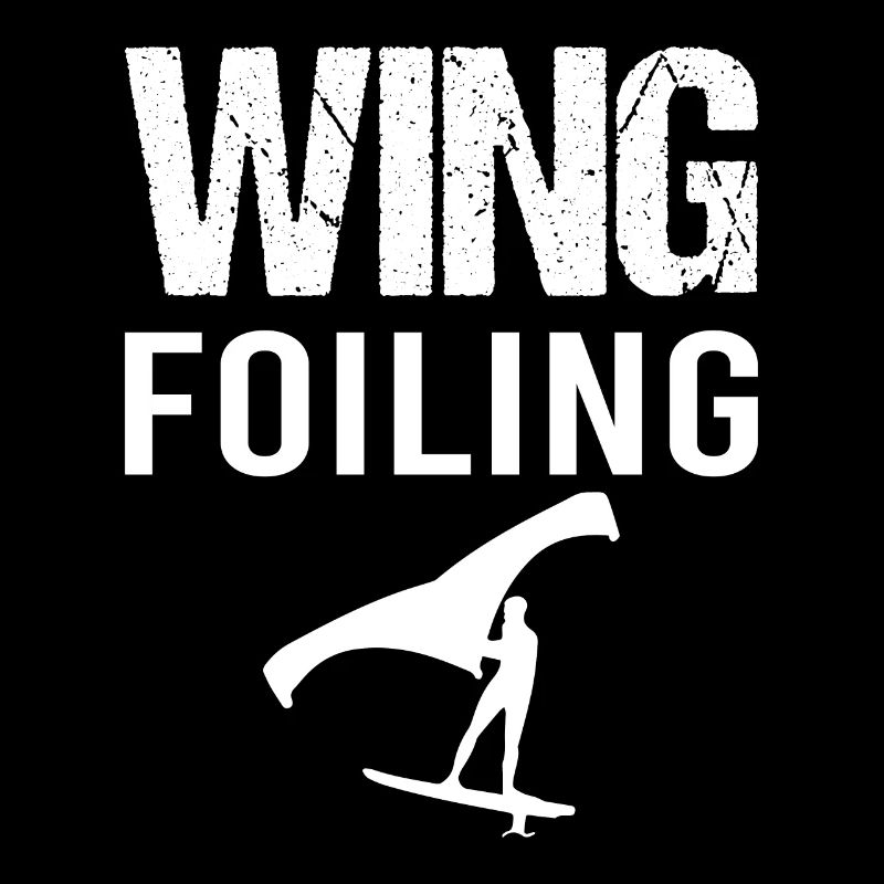 Wing Foiling Hydrofoil Surfer