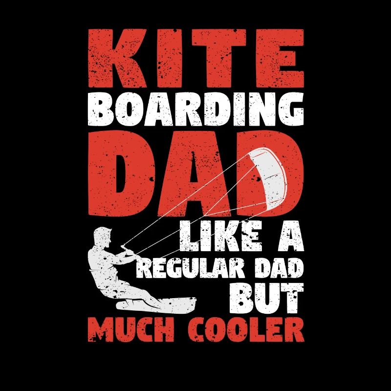 Kiteboarding Dad Funny Surfing Kite Surfer Father